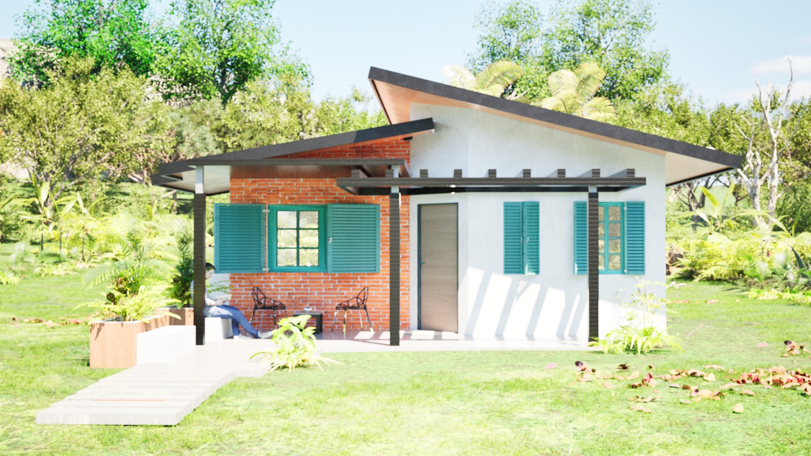 3. 5. Render Residencia de campo